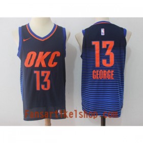 NBA Oklahoma City Thunder Trikot Paul George 13 Nike 2017-18 Dunkelblau Swingman - Herren